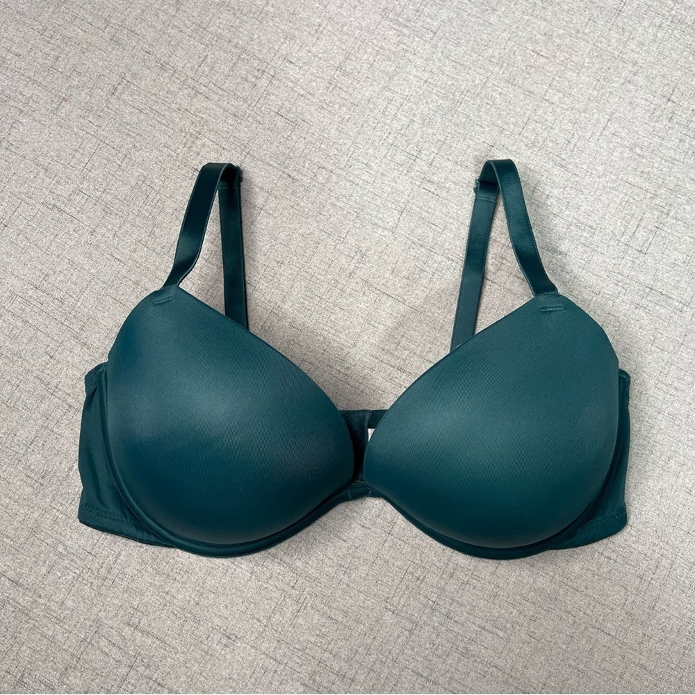 Victoria’s Secret Wear Everywhere Super Push Up Bra Green 36D - Picture 5 of 11